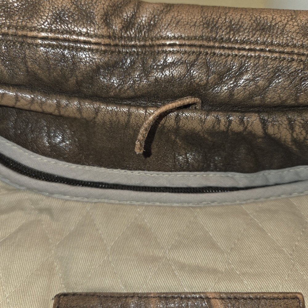 Vintage M. Julian Wilsons Brown Leather Jacket Mens Large Heavy Weight - Picture 4 of 8